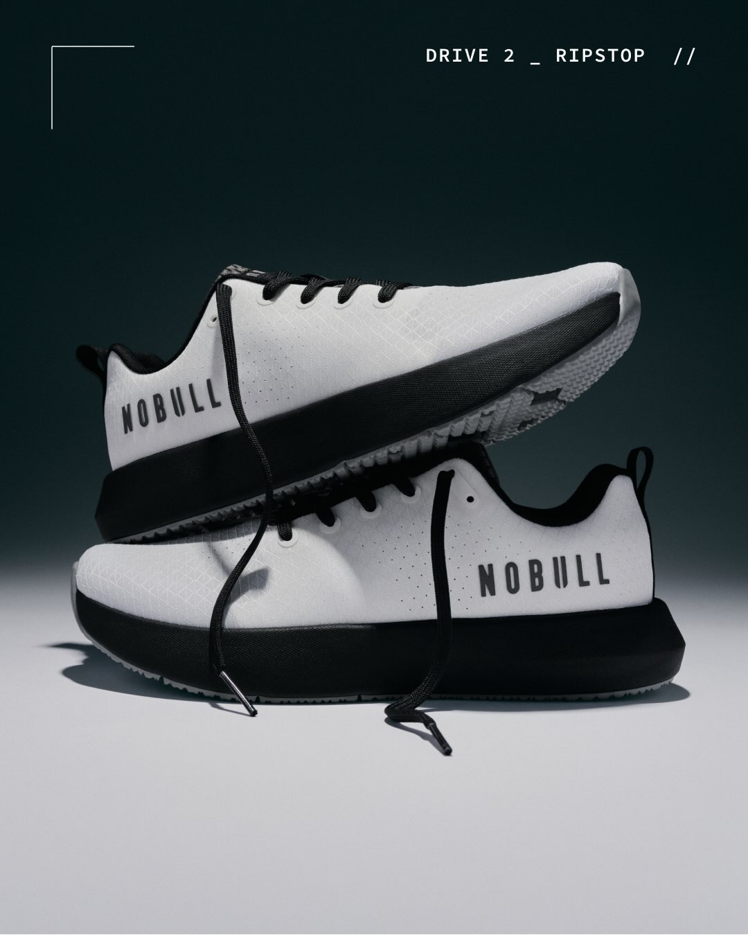 NOBULL black and white training shoes